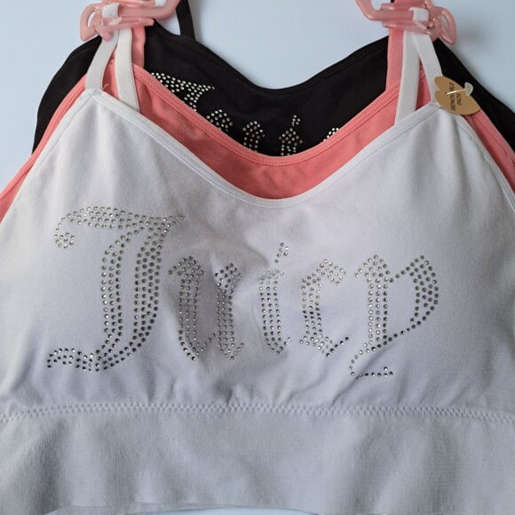Juicy Couture Medium 3-Pack Removable Pad Padded Bras NWT - Picture 5 of 7